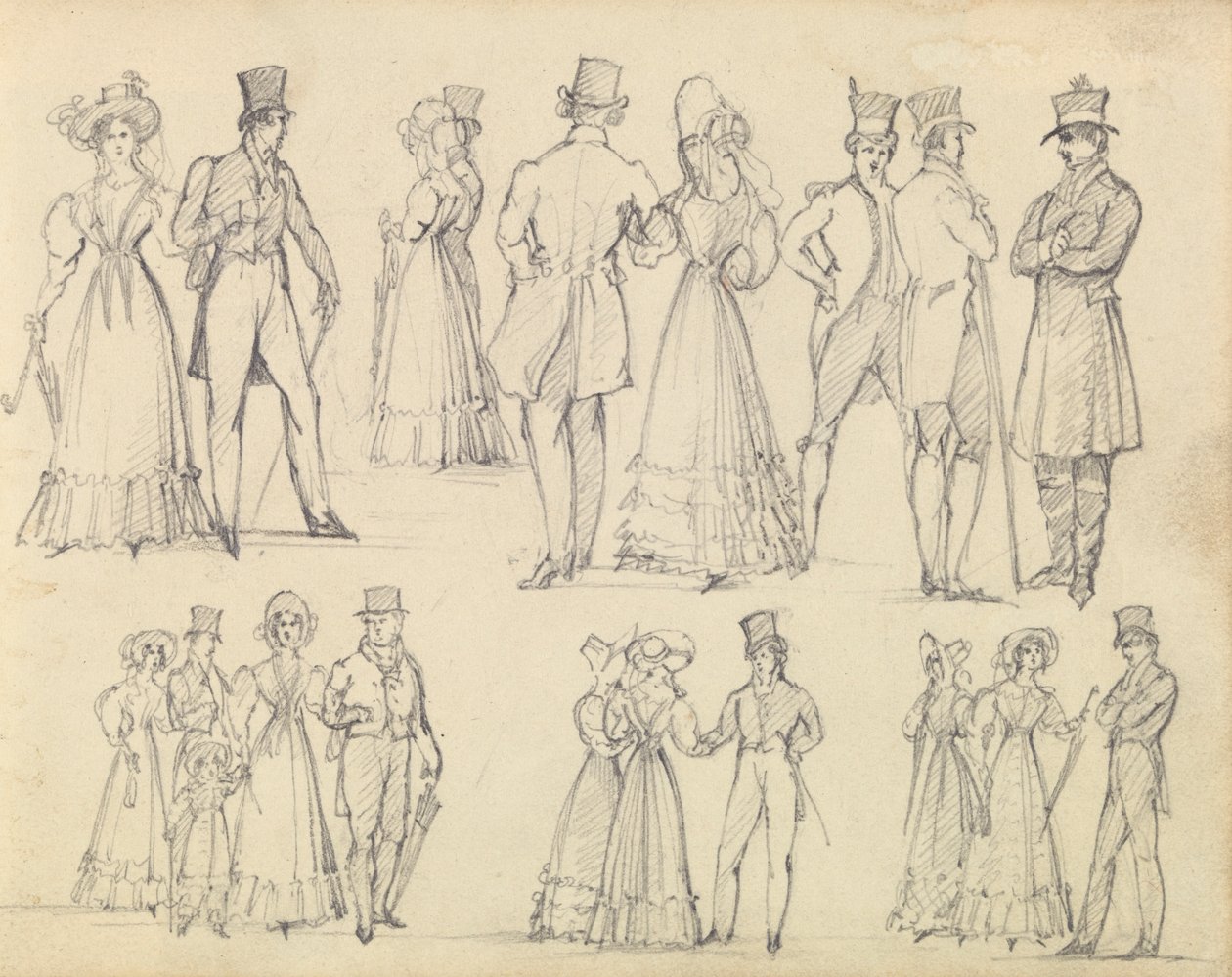 Uomini e Donne alla Moda Conversando da Joseph Nash