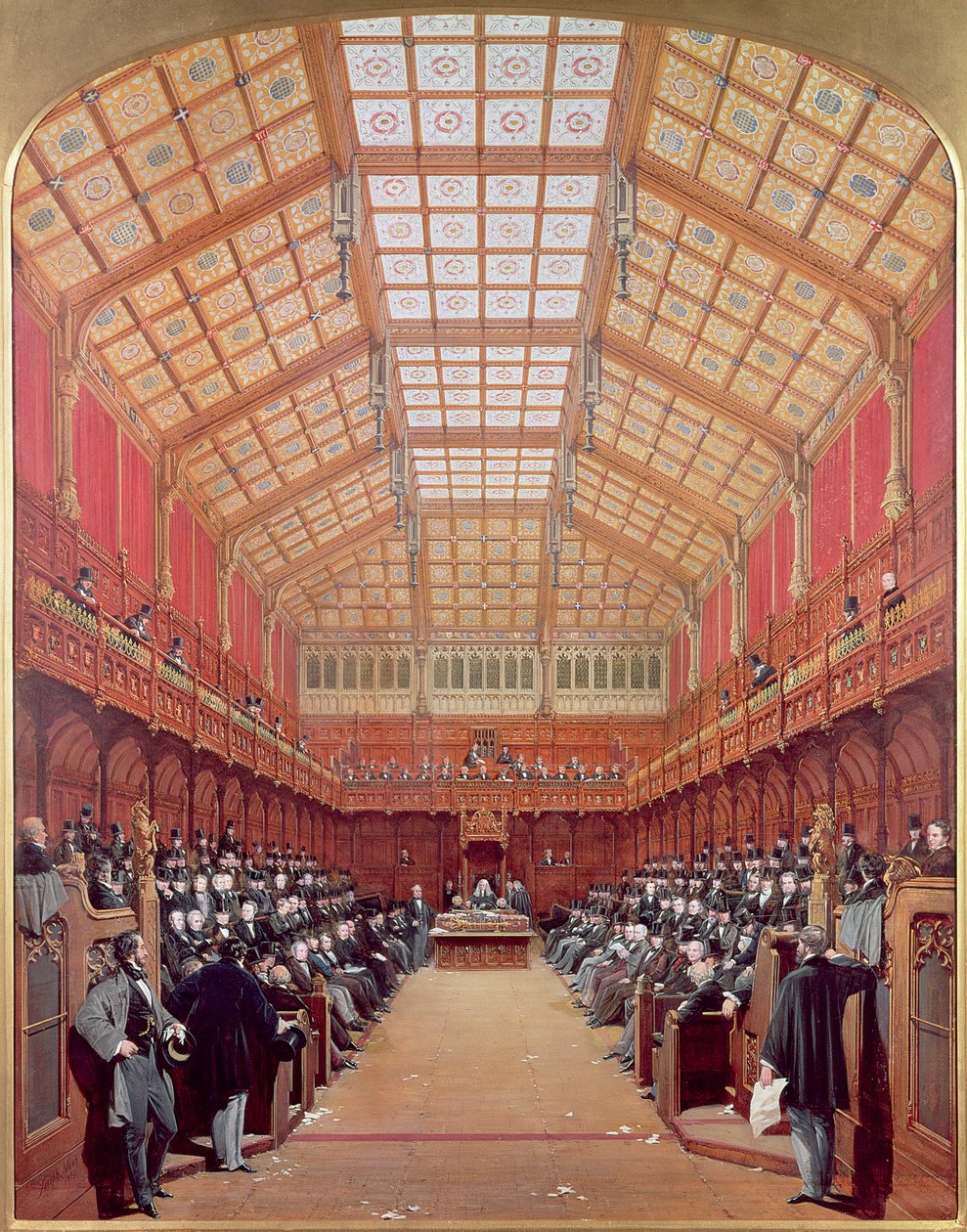Interno della Camera dei Comuni da Joseph Nash