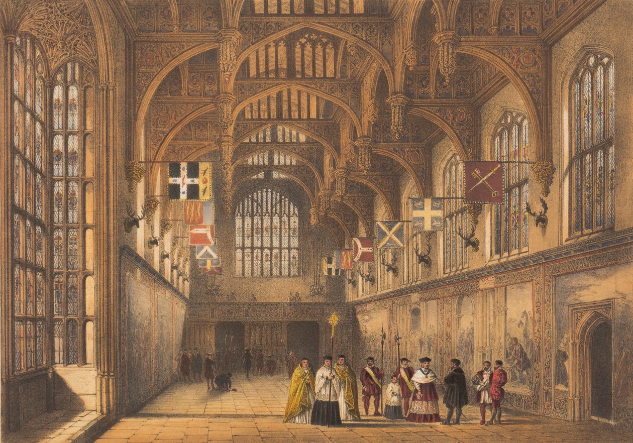 La grande sala da Joseph Nash