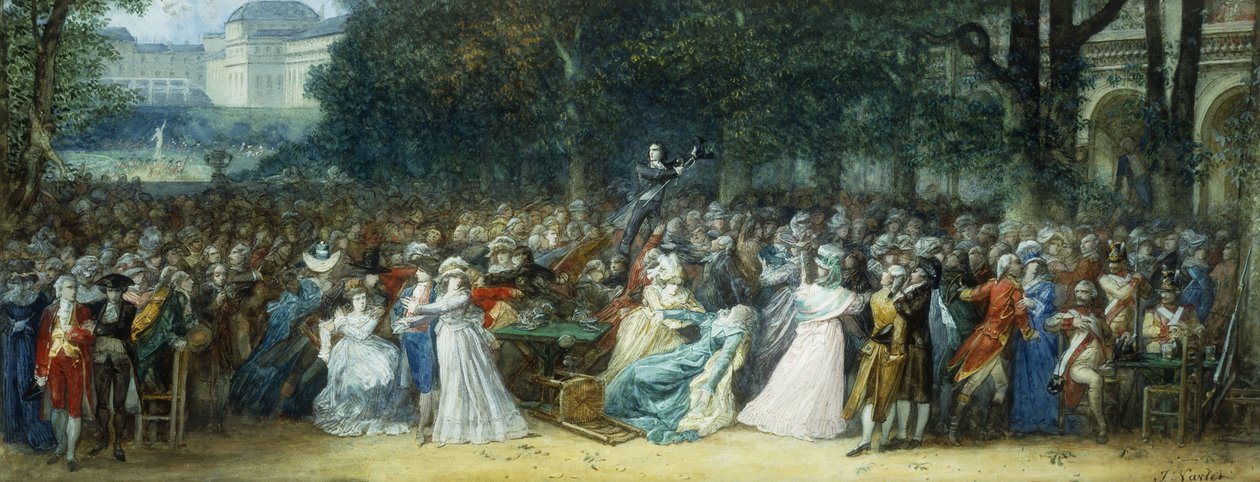 Camille Desmoulins al Palais Royale da Joseph Navlet