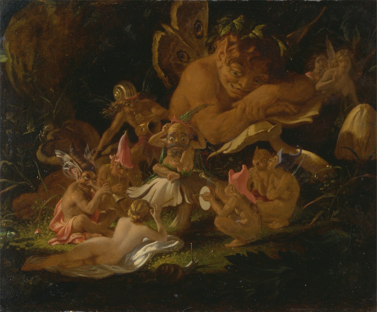 Puck e le fate, da "Sogno di una notte di mezza estate" da Joseph Noel Paton