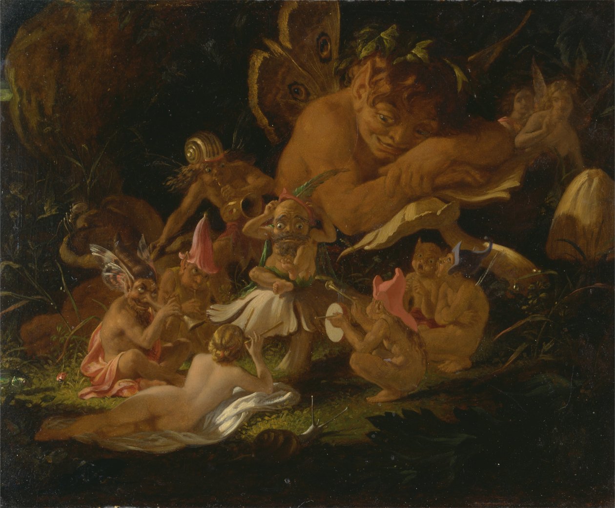 Puck e le fate, da "Sogno di una notte di mezza estate". da Joseph Noel Paton