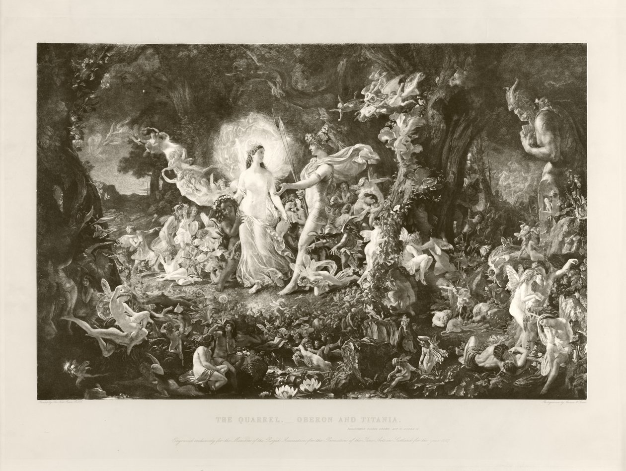 La lite - Oberon e Titania da Joseph Noel Paton
