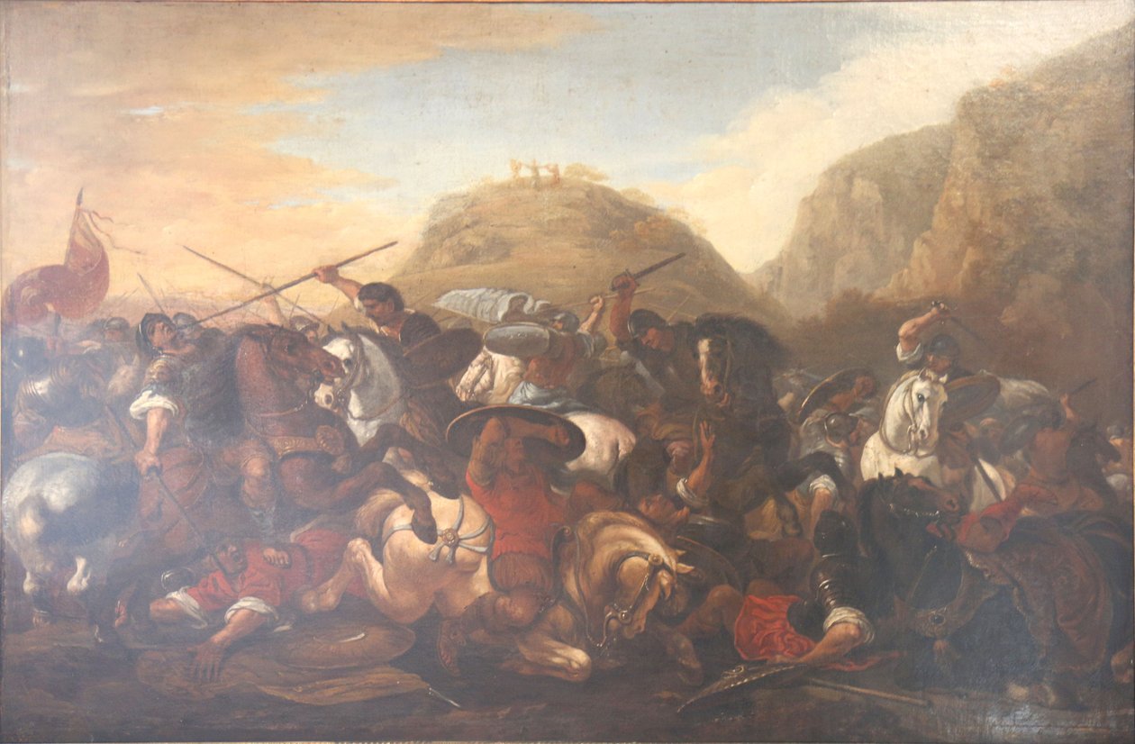 Giosuè che ferma il corso del sole e della luna. da Joseph Parrocel