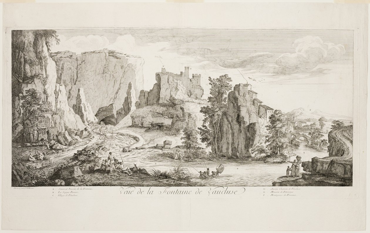 Vetta della Fontaine di Vaucluse da Joseph Parrocel