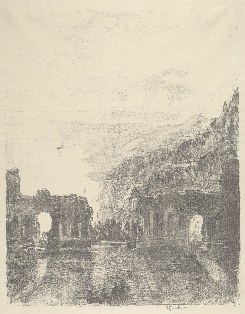 Etna sopra Taormina da Joseph Pennell