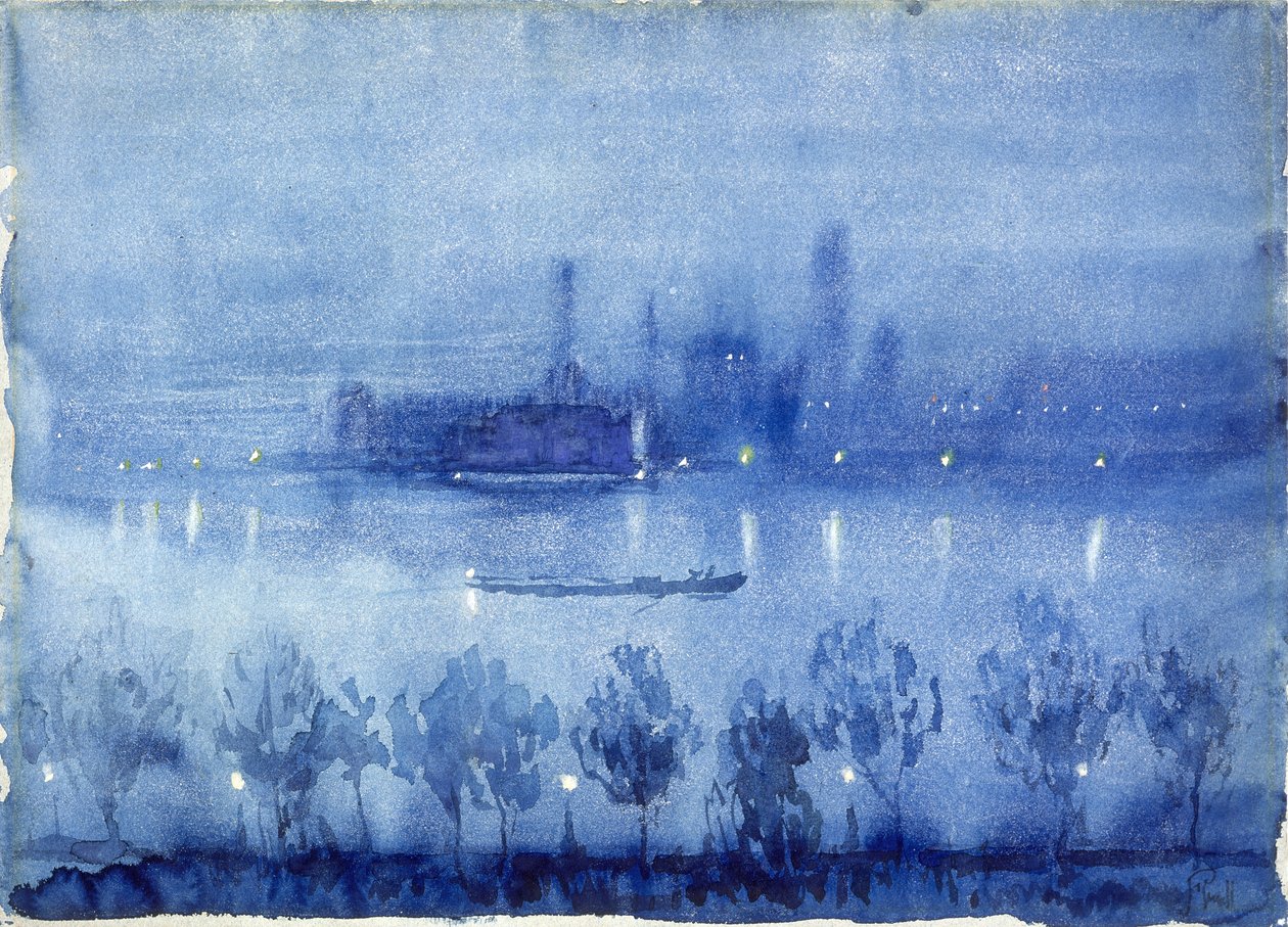 Notte blu, Londra da Joseph Pennell