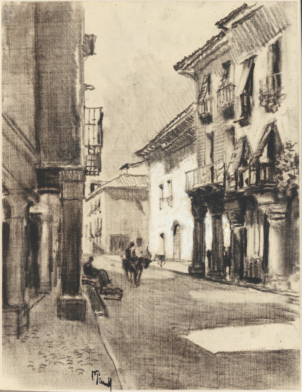 Calle Mayor Alcalá da Joseph Pennell