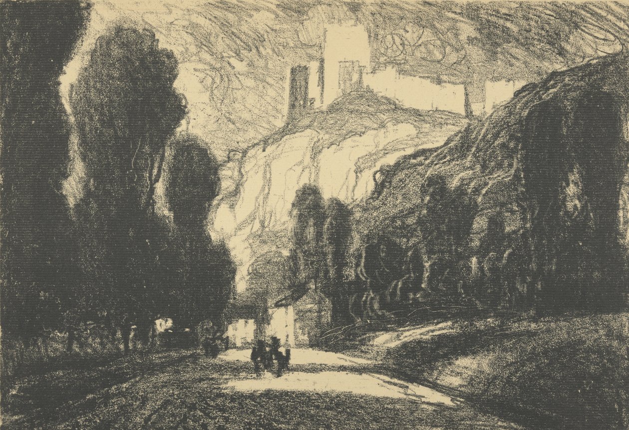 Château Gaillard da Joseph Pennell