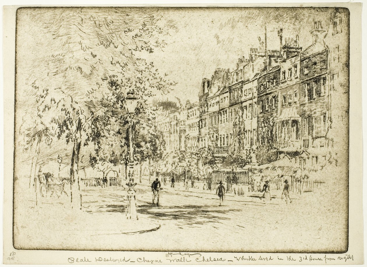Cheyne Walk, Chelsea da Joseph Pennell