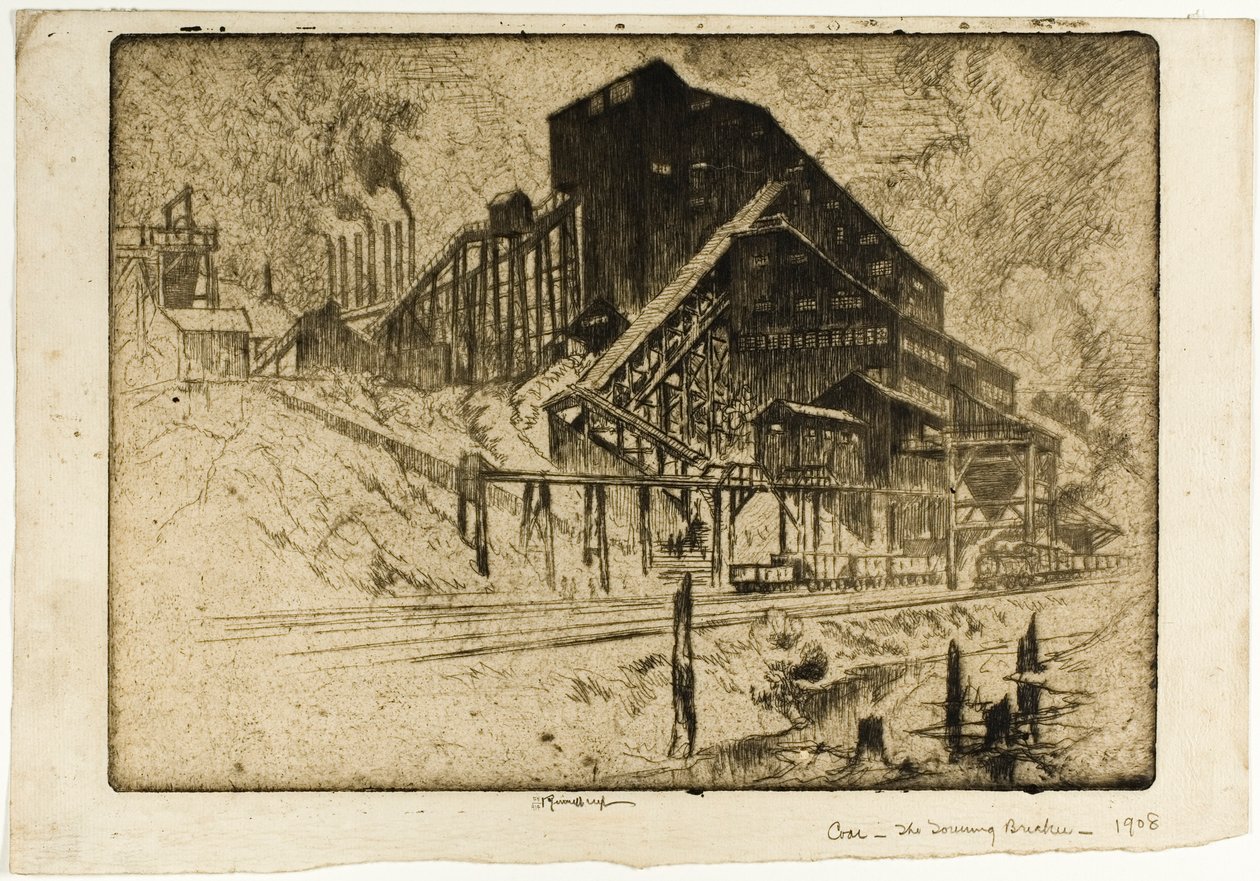 Carbone—Il frantoio torreggiante da Joseph Pennell