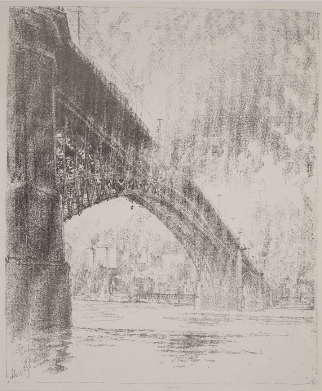 Ponte Est, St Louis da Joseph Pennell