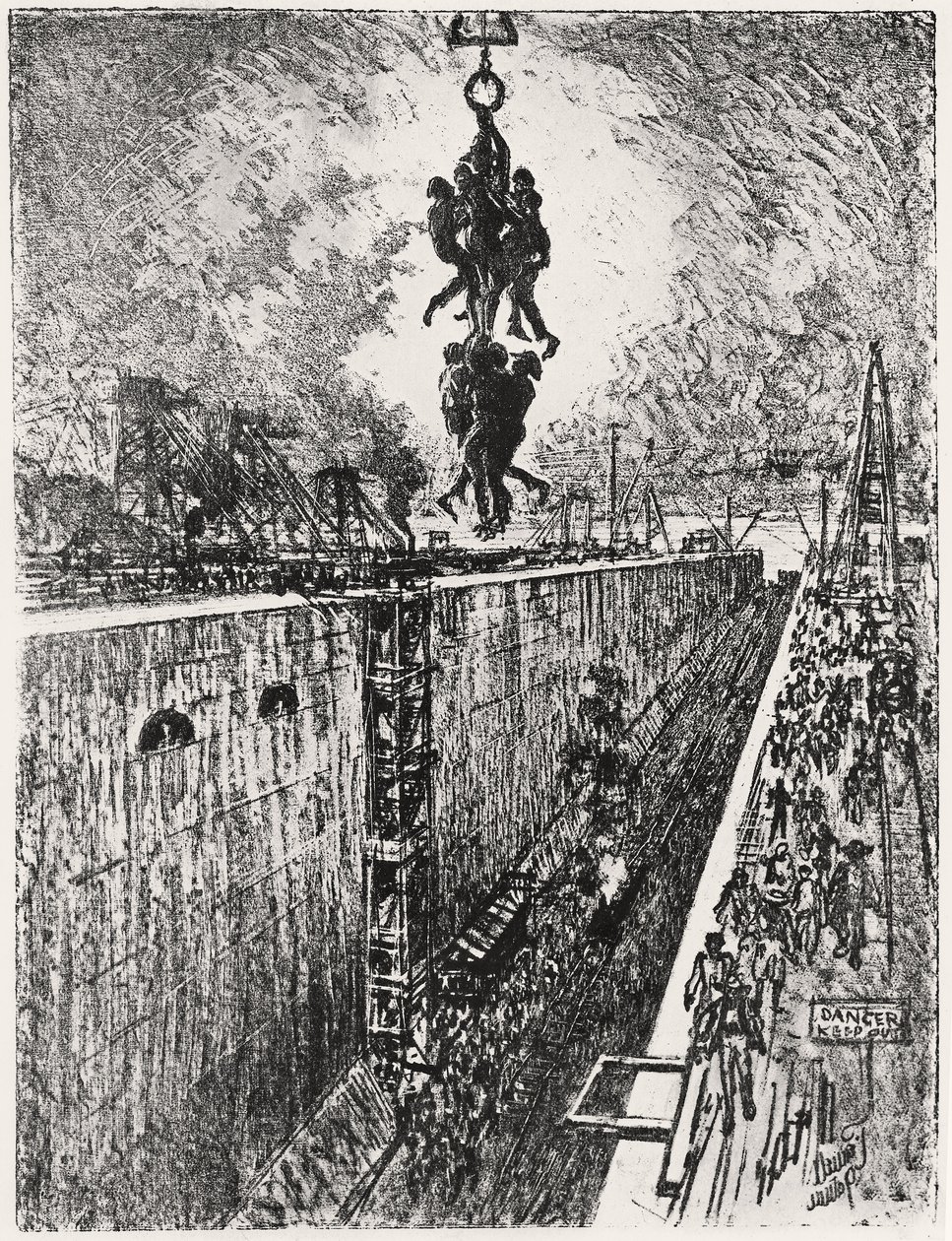 Fine della giornata: Gatun Lock, tavola VII da 