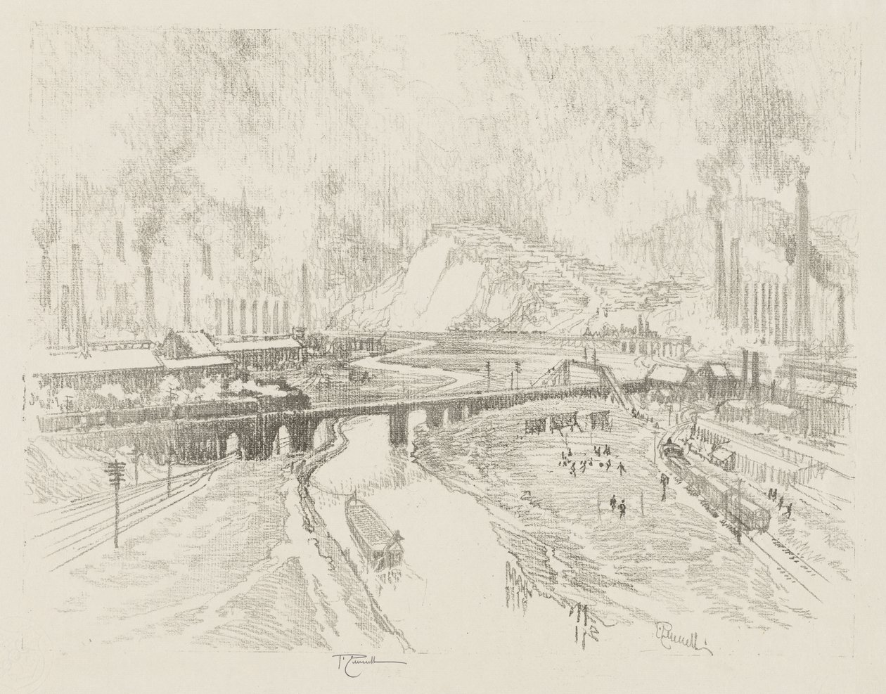 Lavoro di guerra inglese: Città delle munizioni da Joseph Pennell