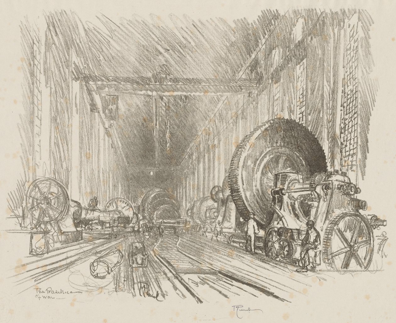 Lavoro di guerra inglese: La basilica della guerra da Joseph Pennell