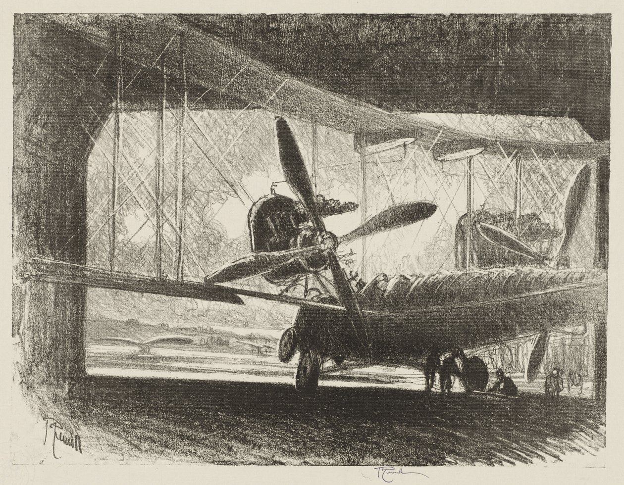 Lavoro di guerra inglese: Il grande insetto da Joseph Pennell
