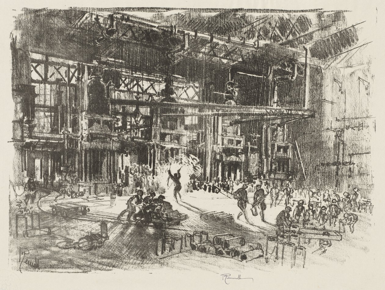 Lavoro di guerra inglese: Le presse da Joseph Pennell