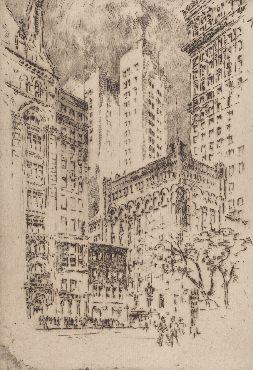 Casa a quattro piani, 1904 da Joseph Pennell