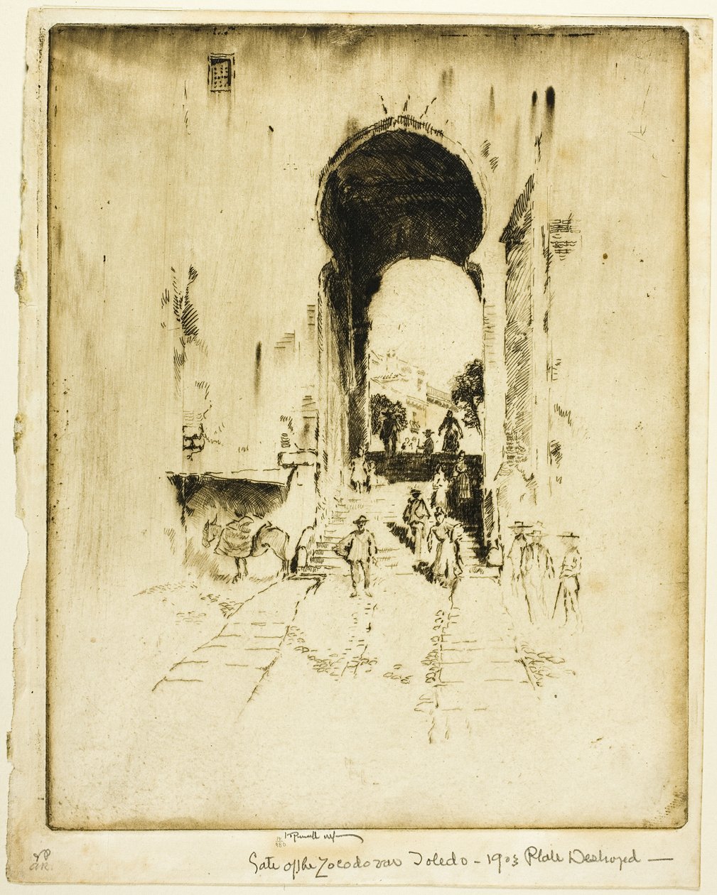 Porta di Zocodovar, Toledo da Joseph Pennell