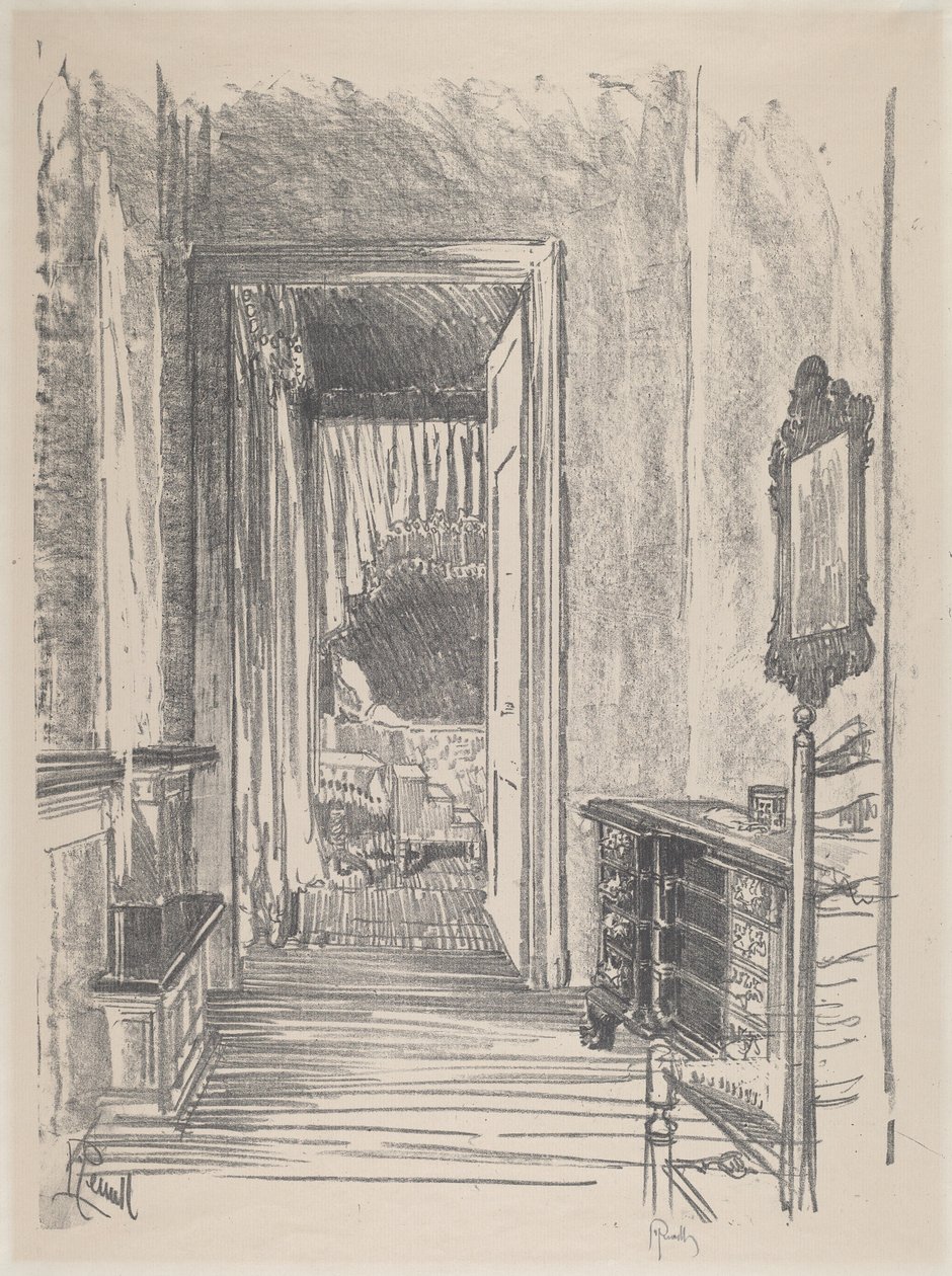 Corridoio verso la camera da letto, Stenton da Joseph Pennell