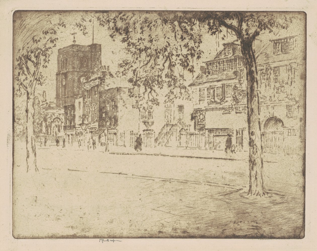 Casa dove morì Whistler da Joseph Pennell