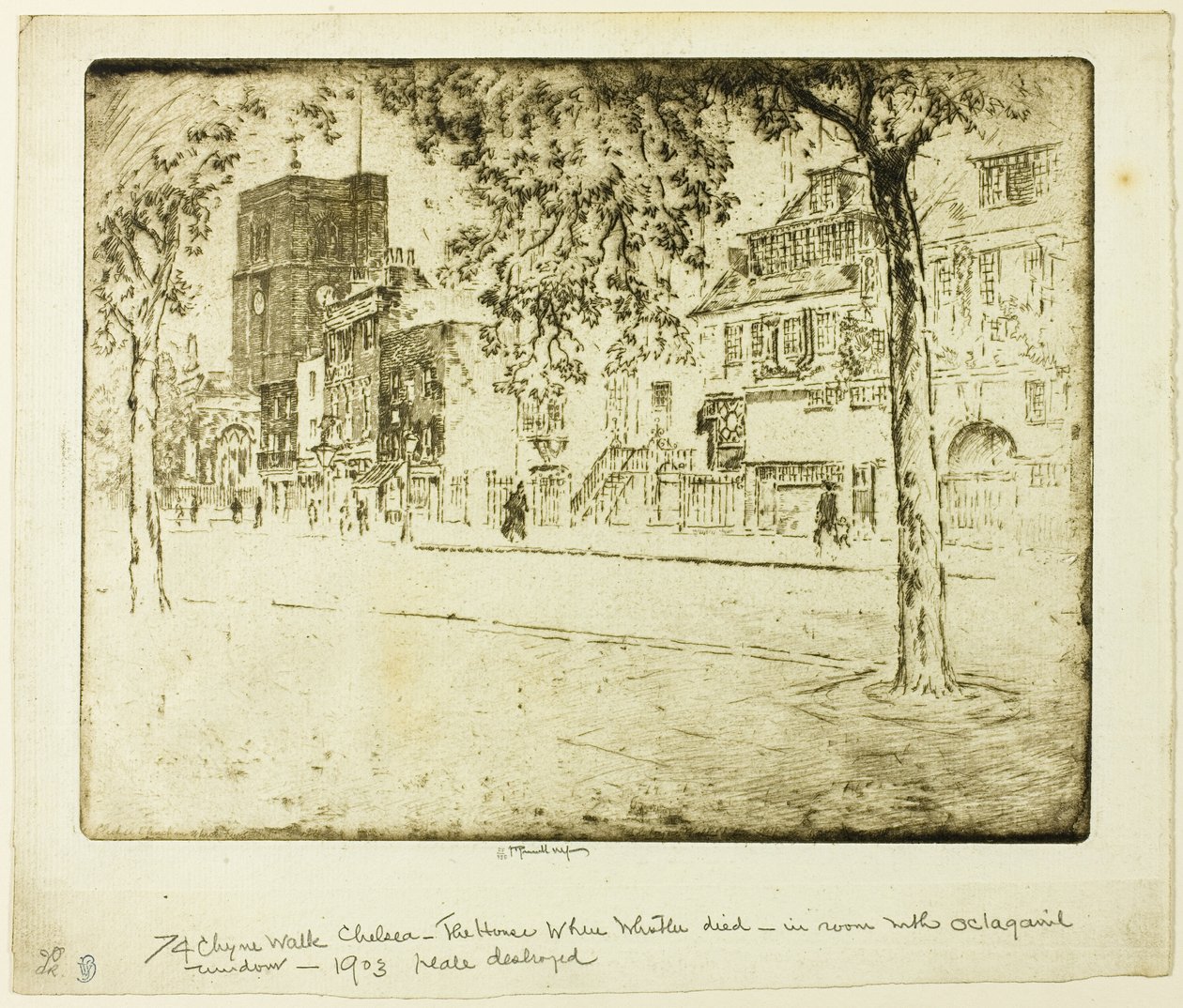 Casa Dove Morì Whistler da Joseph Pennell