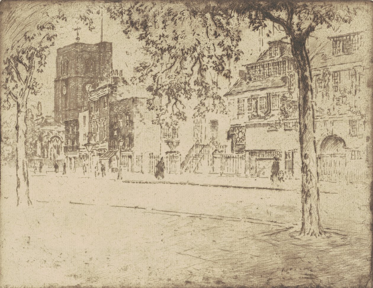 Casa dove morì Whistler da Joseph Pennell