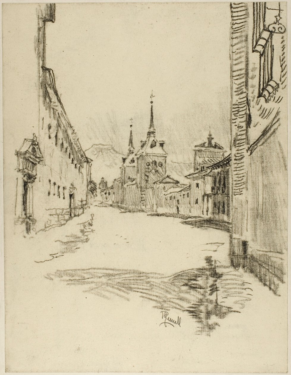 Le sue strade sono larghe e silenziose da Joseph Pennell