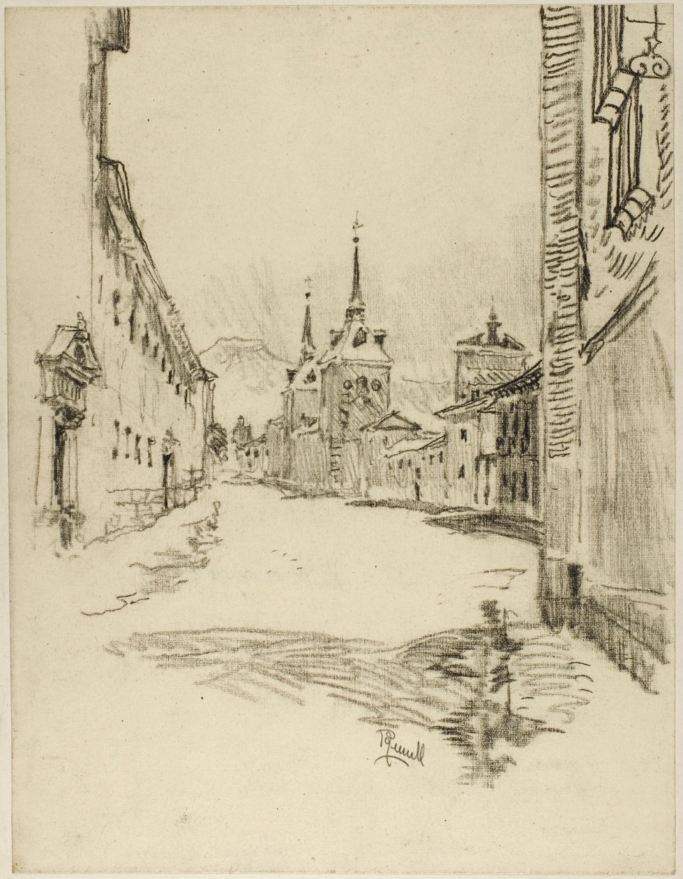 Le sue strade sono larghe e silenziose da Joseph Pennell