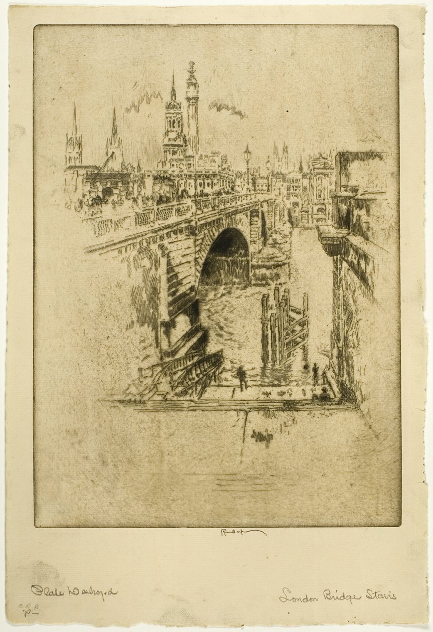 Scale del Ponte di Londra da Joseph Pennell