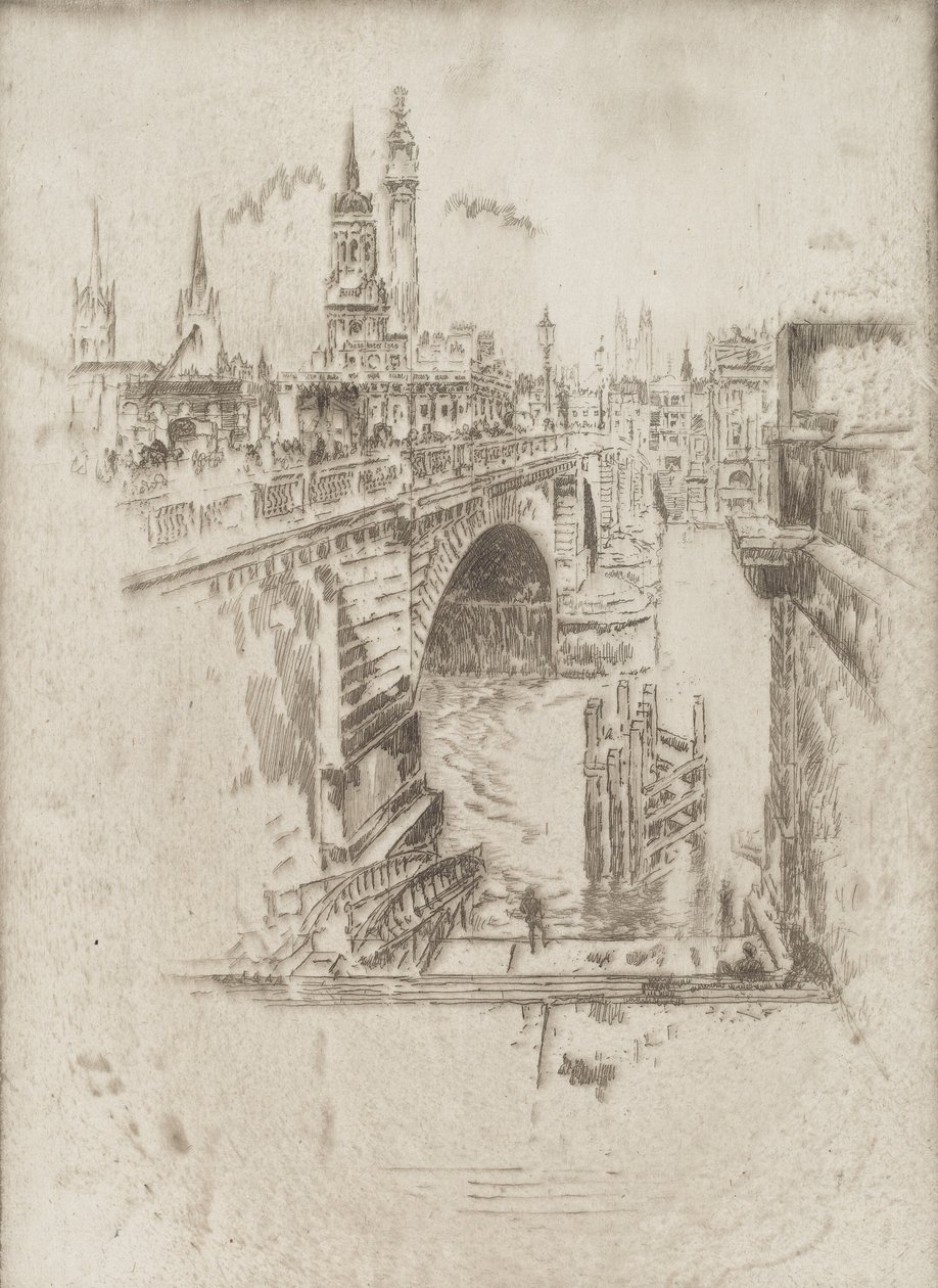 Scale del London Bridge da Joseph Pennell