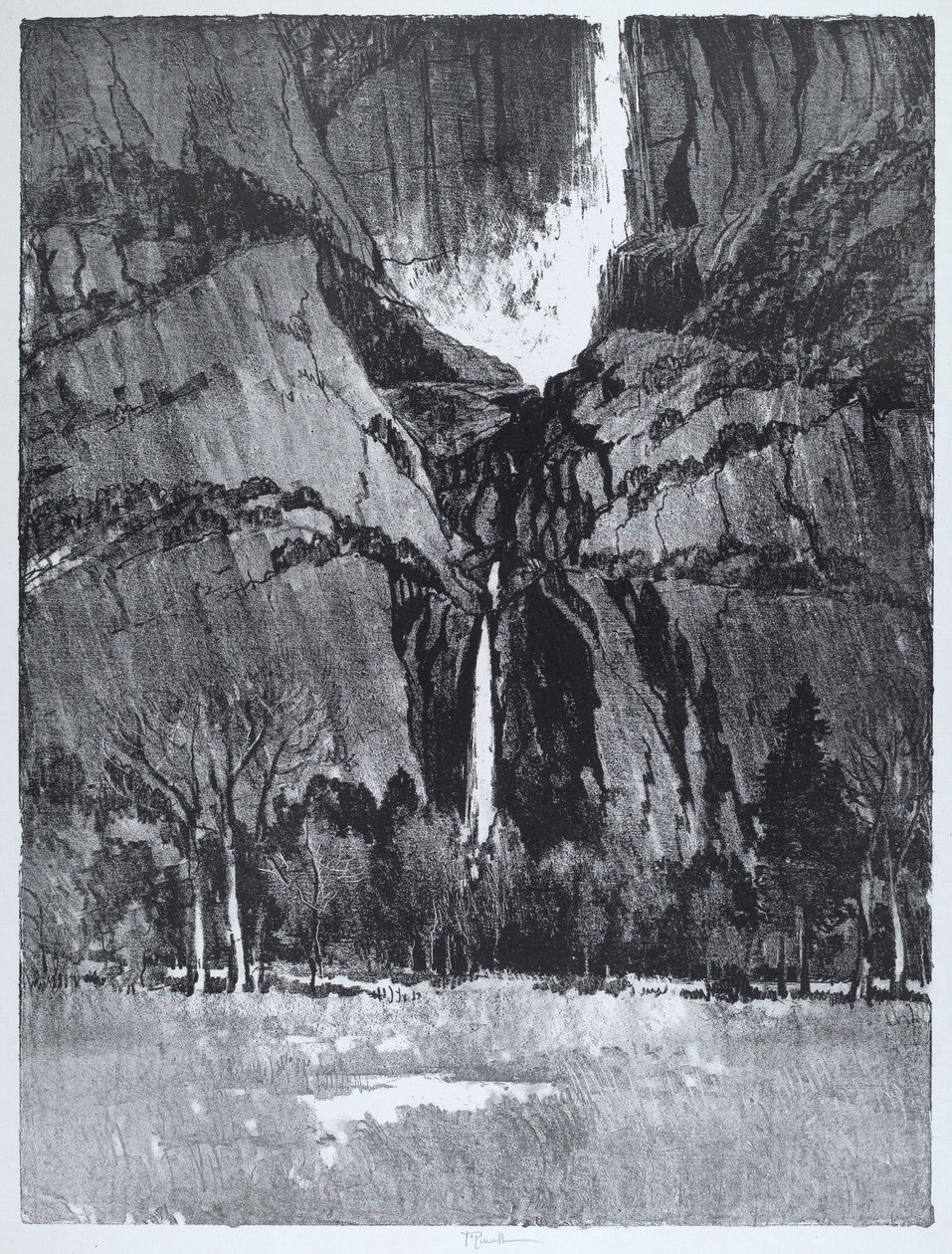Cascate Inferiori, Yosemite da Joseph Pennell
