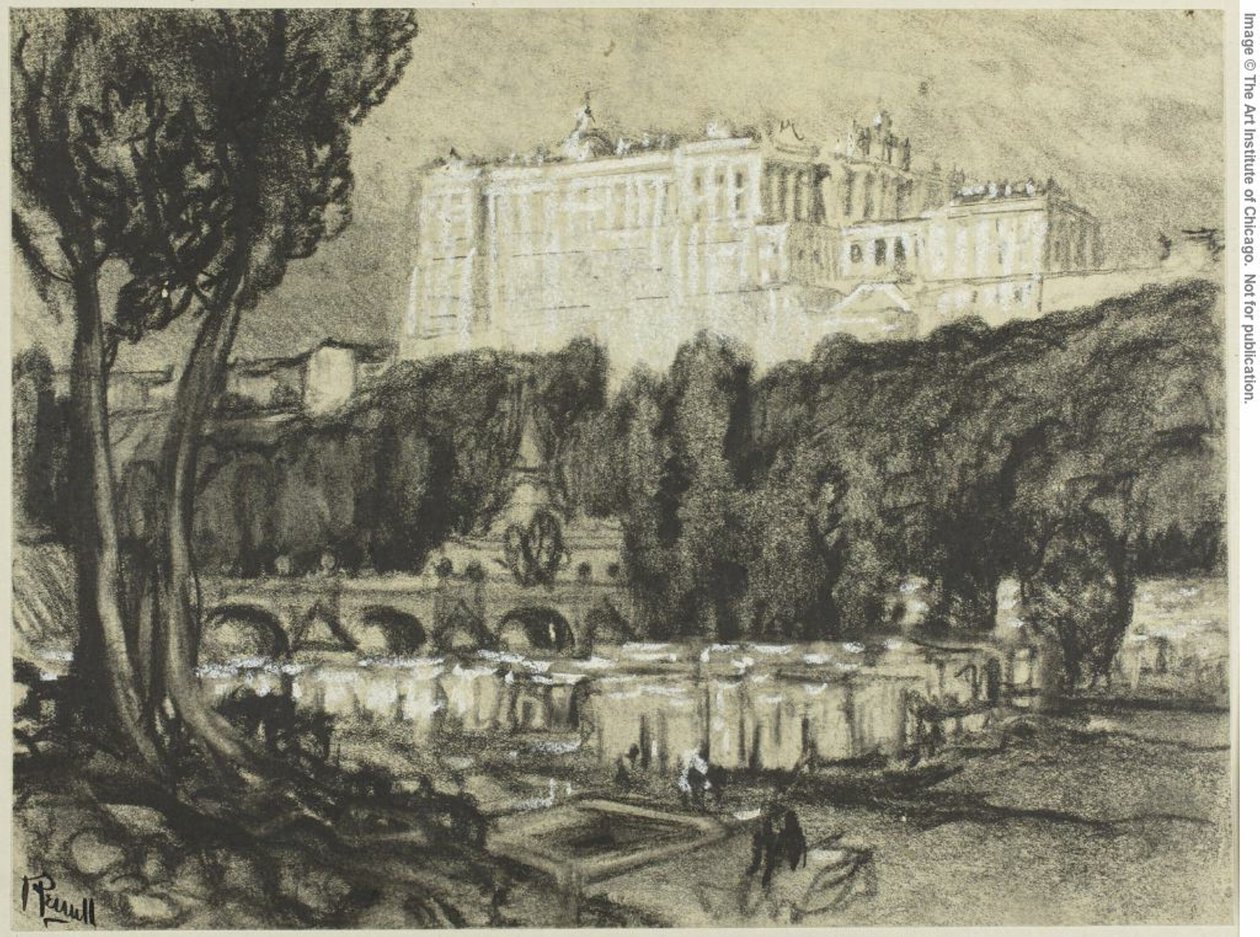Madrid: Il Palazzo da Joseph Pennell