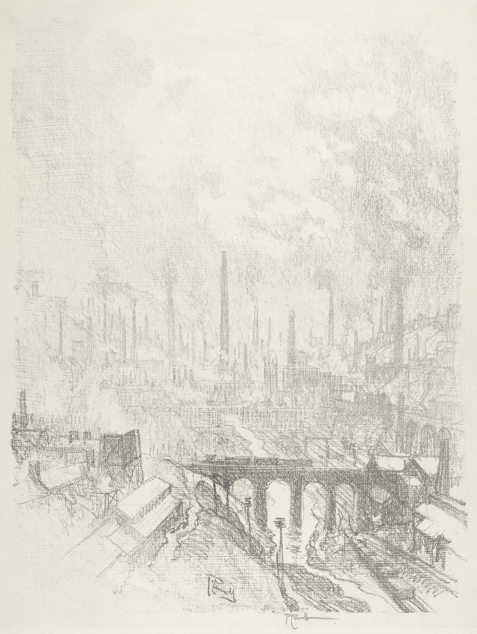 Città delle Munizioni, No.I, 1916 da Joseph Pennell