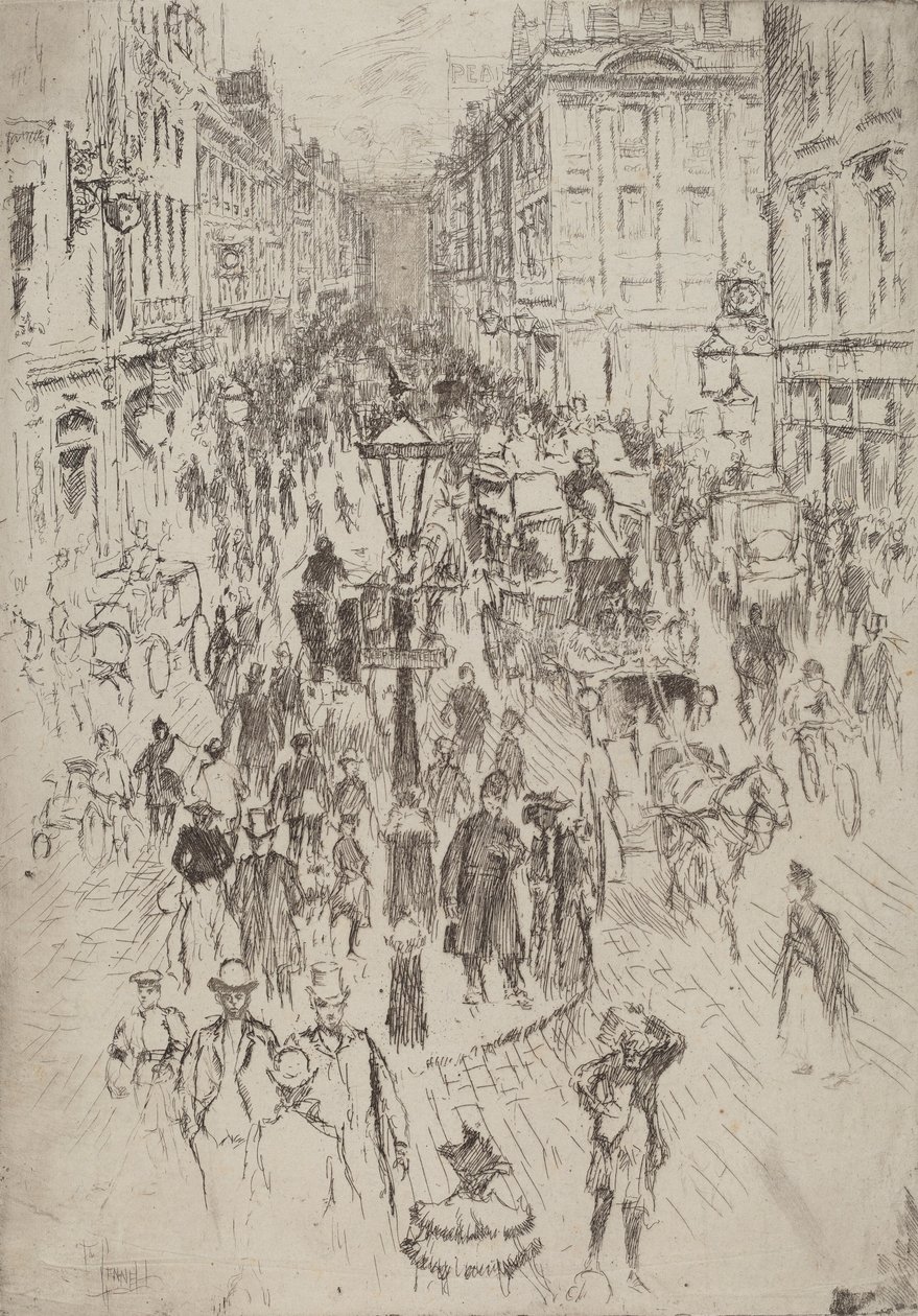New Oxford Street, Londra, 1893 da Joseph Pennell