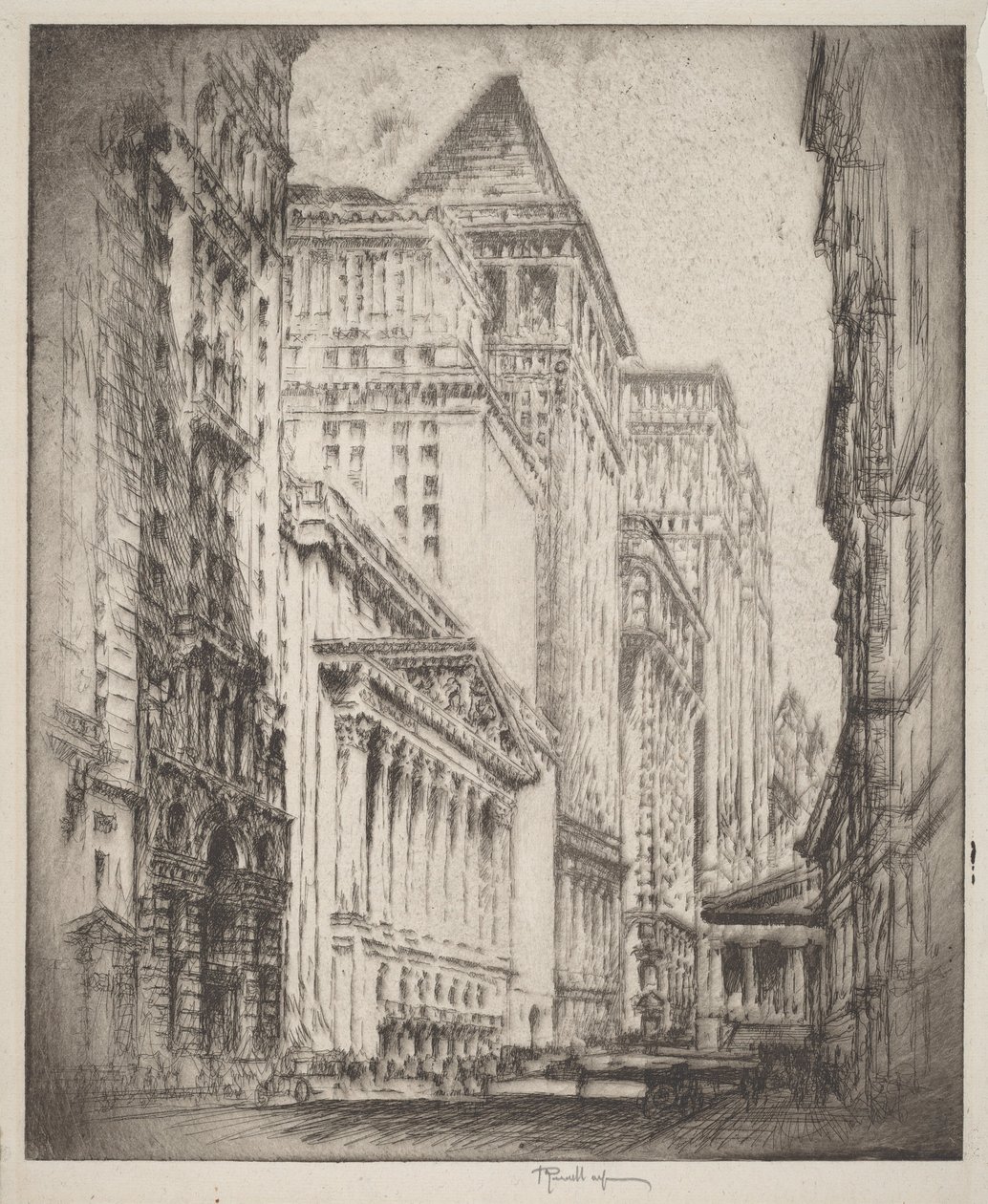 Borsa di New York da Joseph Pennell