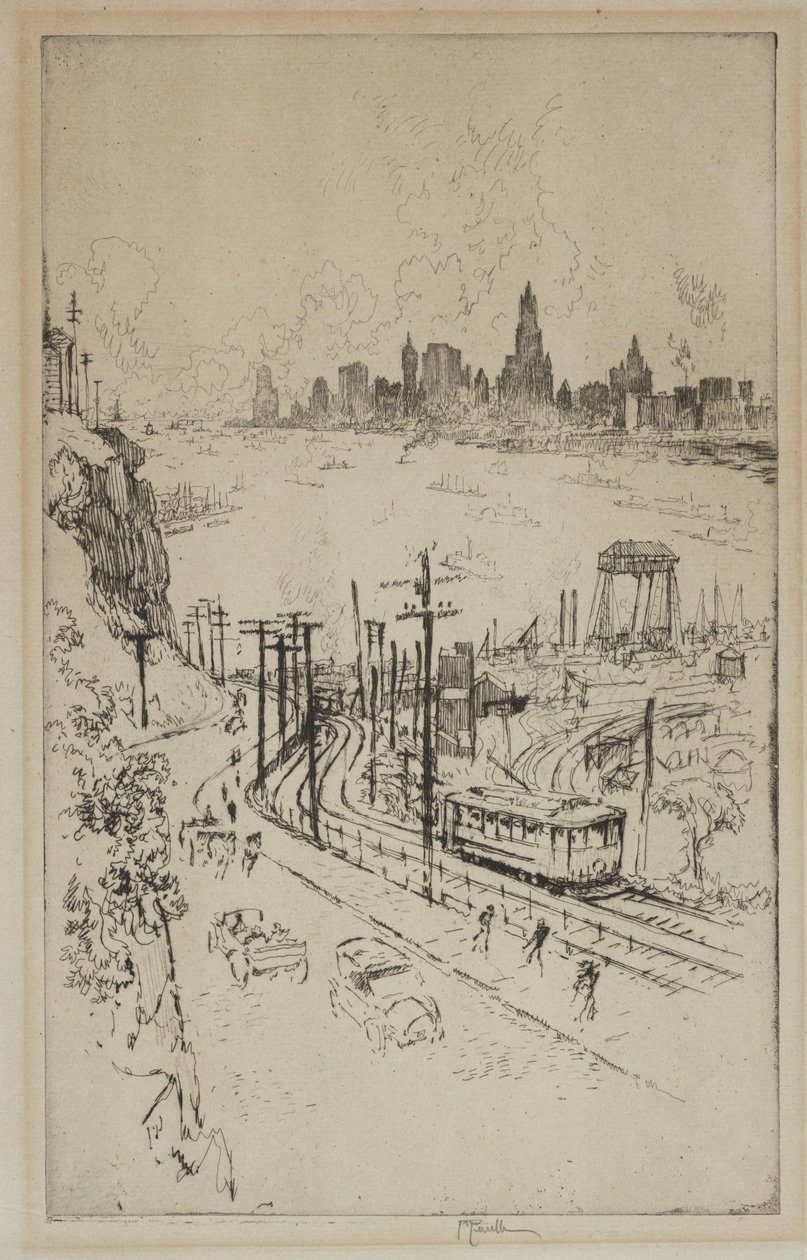 New York, dal New Jersey da Joseph Pennell