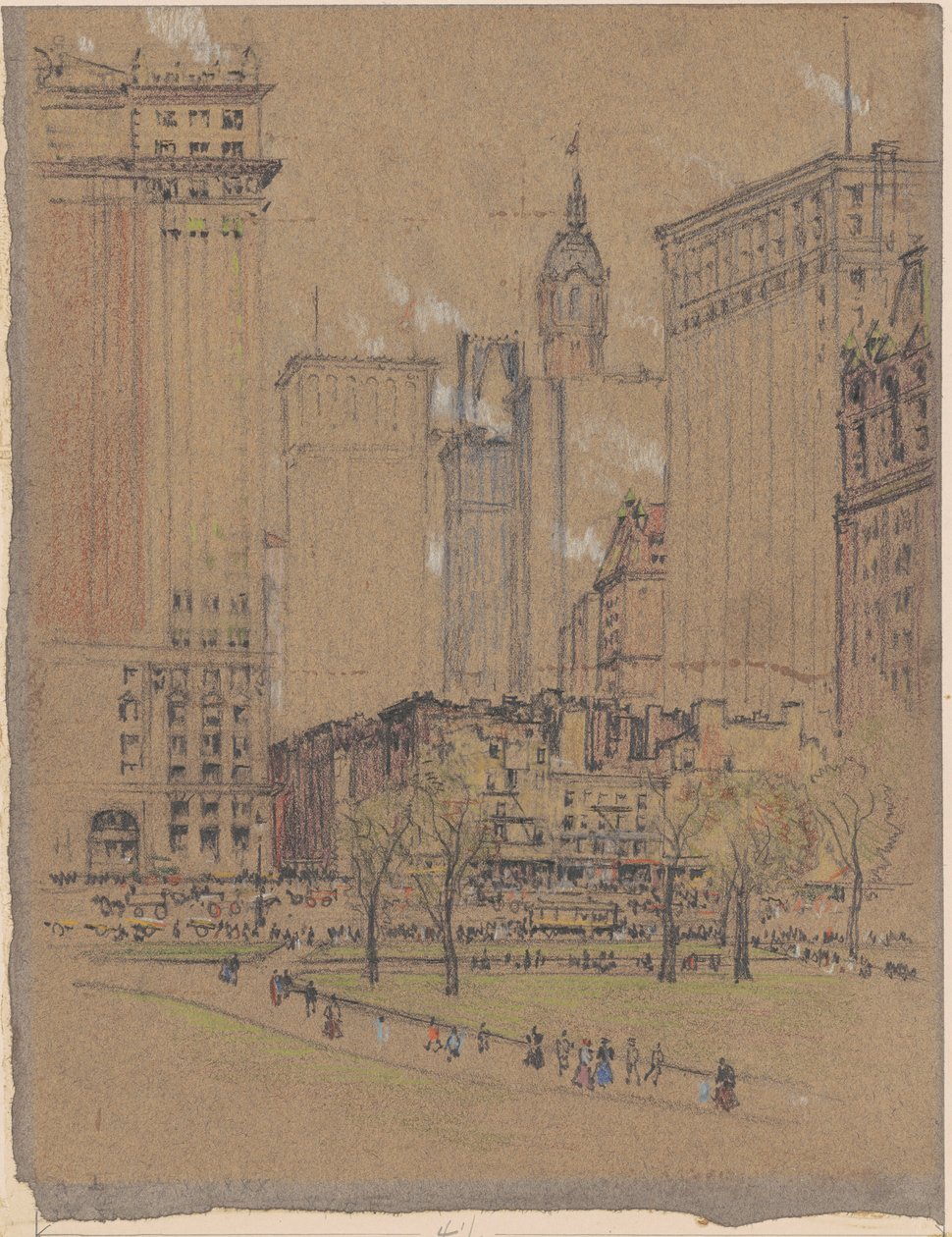 New York, il vecchio e il nuovo da Joseph Pennell