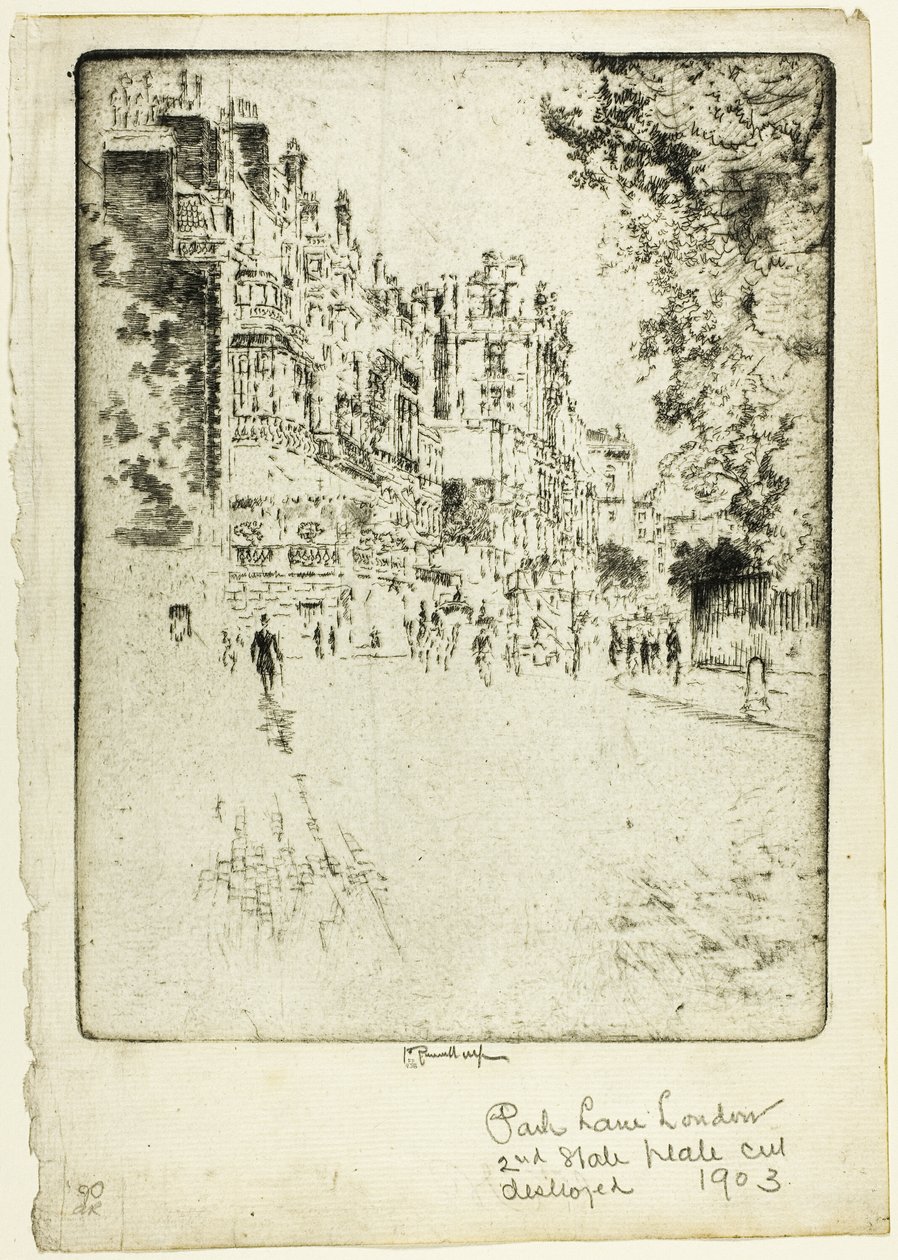 Park Lane da Joseph Pennell