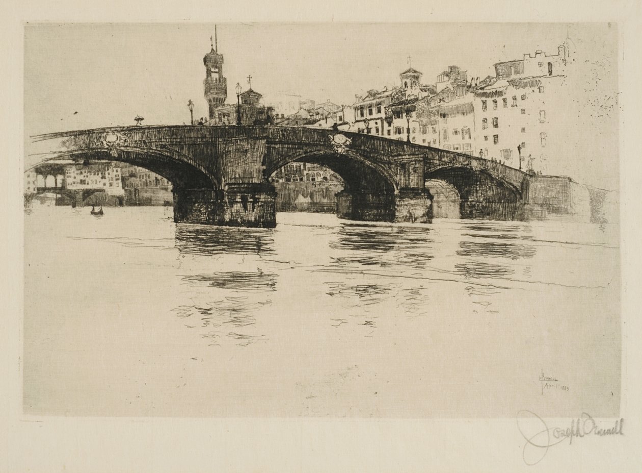 Ponte Santa Trinita, Firenze da Joseph Pennell