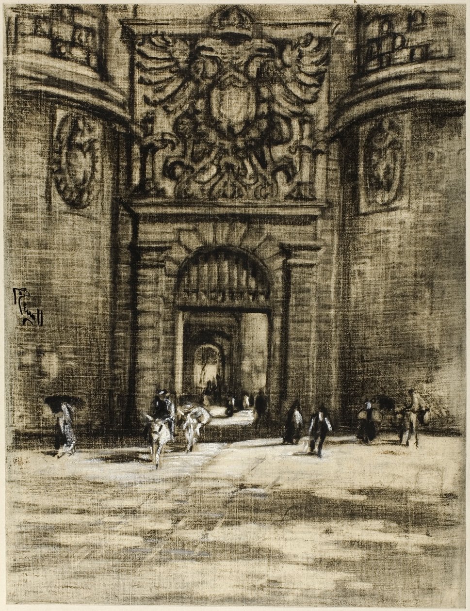 Porta Viragia, Toledo da Joseph Pennell