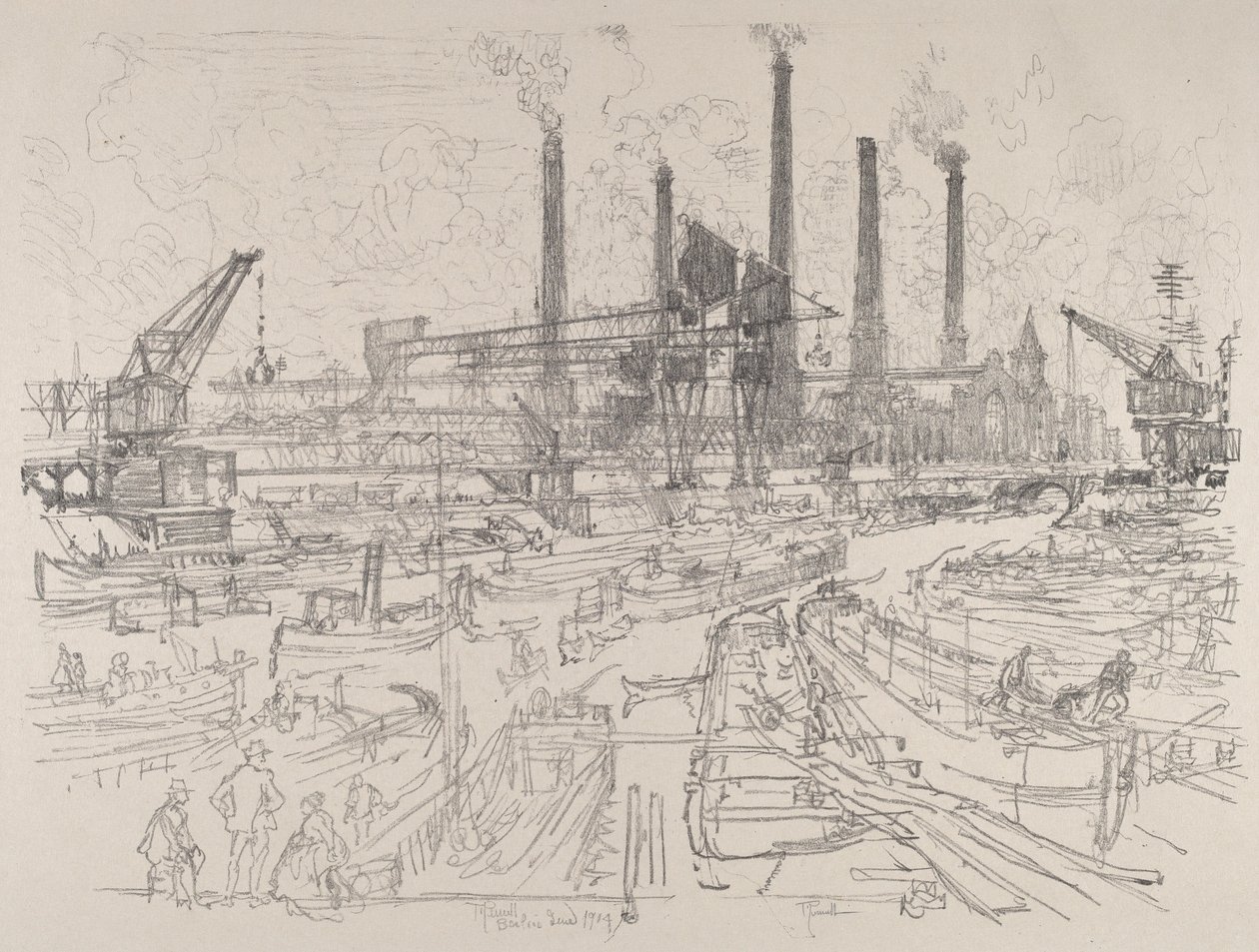 Centrale elettrica, Berlino da Joseph Pennell