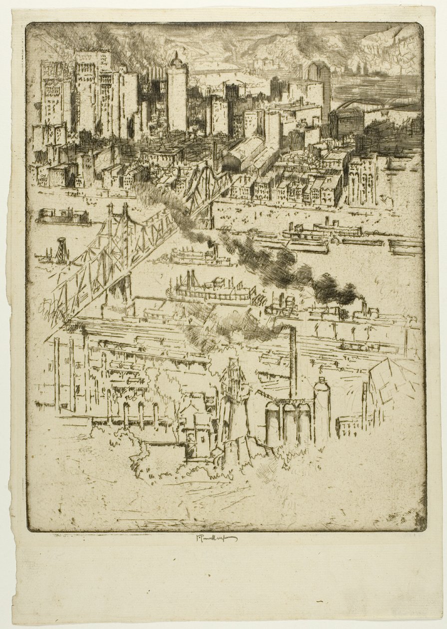 Stazione ferroviaria, Pittsburgh da Joseph Pennell