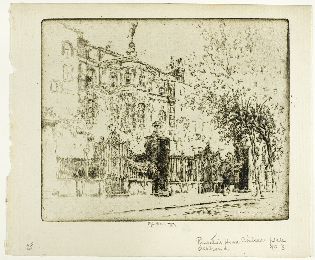 La casa di Rossetti da Joseph Pennell