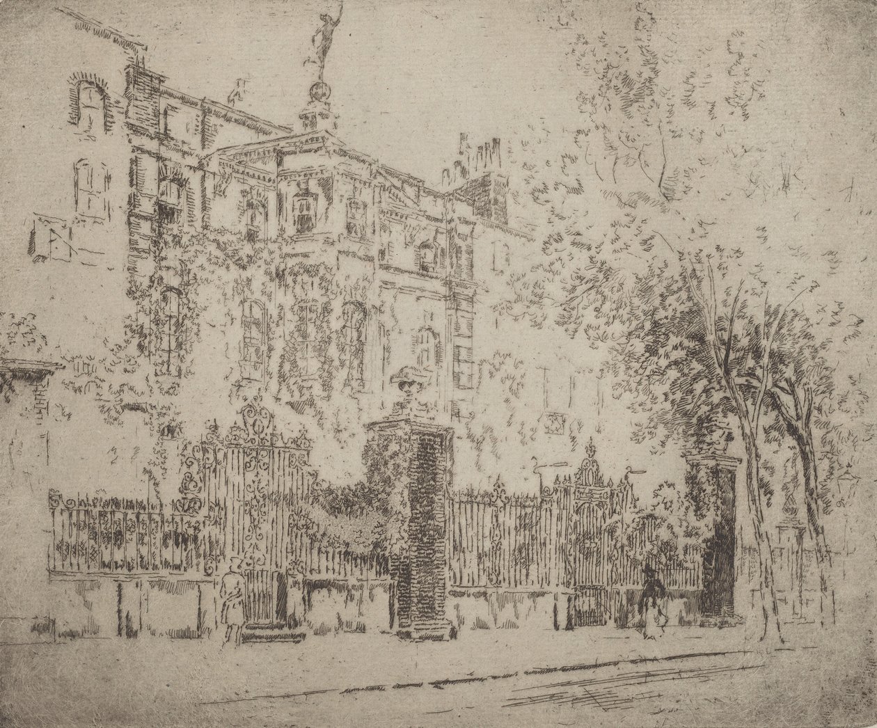 Casa di Rossetti, 1906 da Joseph Pennell