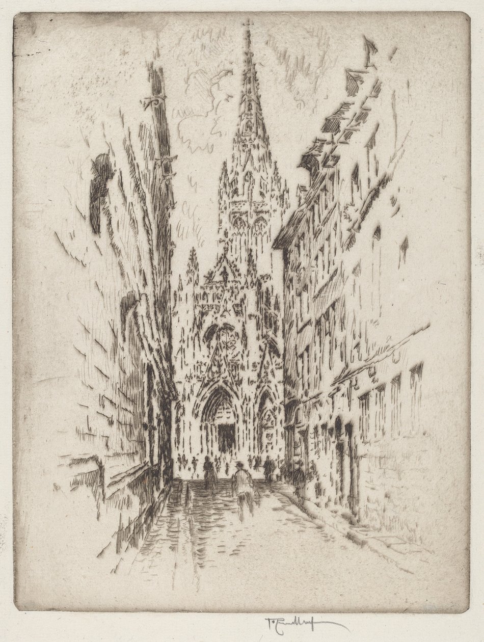 San Maclou, Rouen da Joseph Pennell