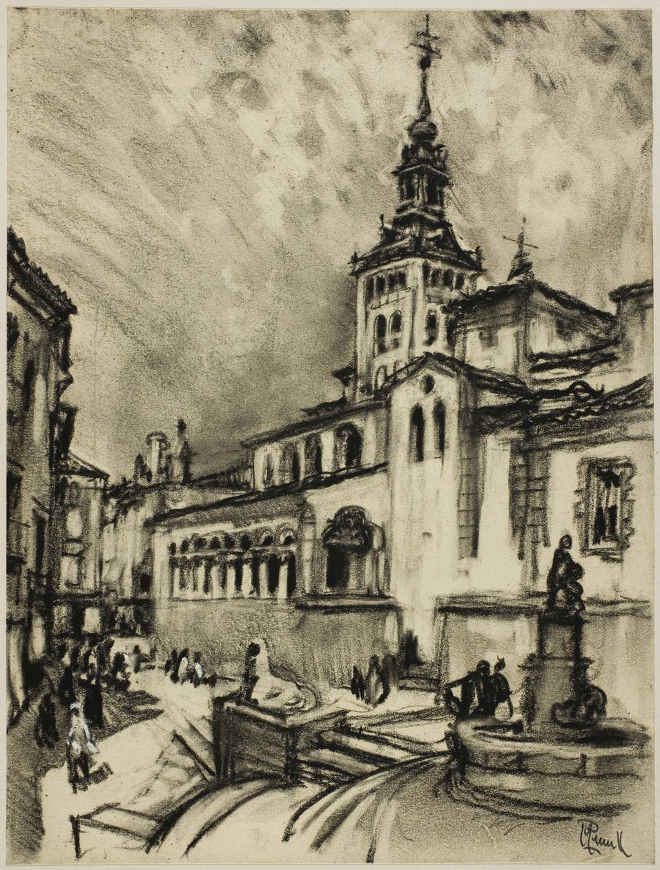 San Martino, Segovia da Joseph Pennell