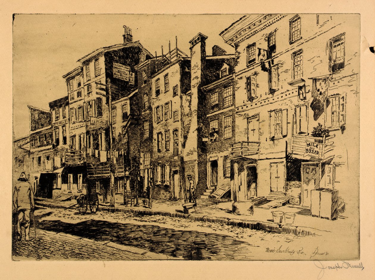 Via dei crauti da Joseph Pennell