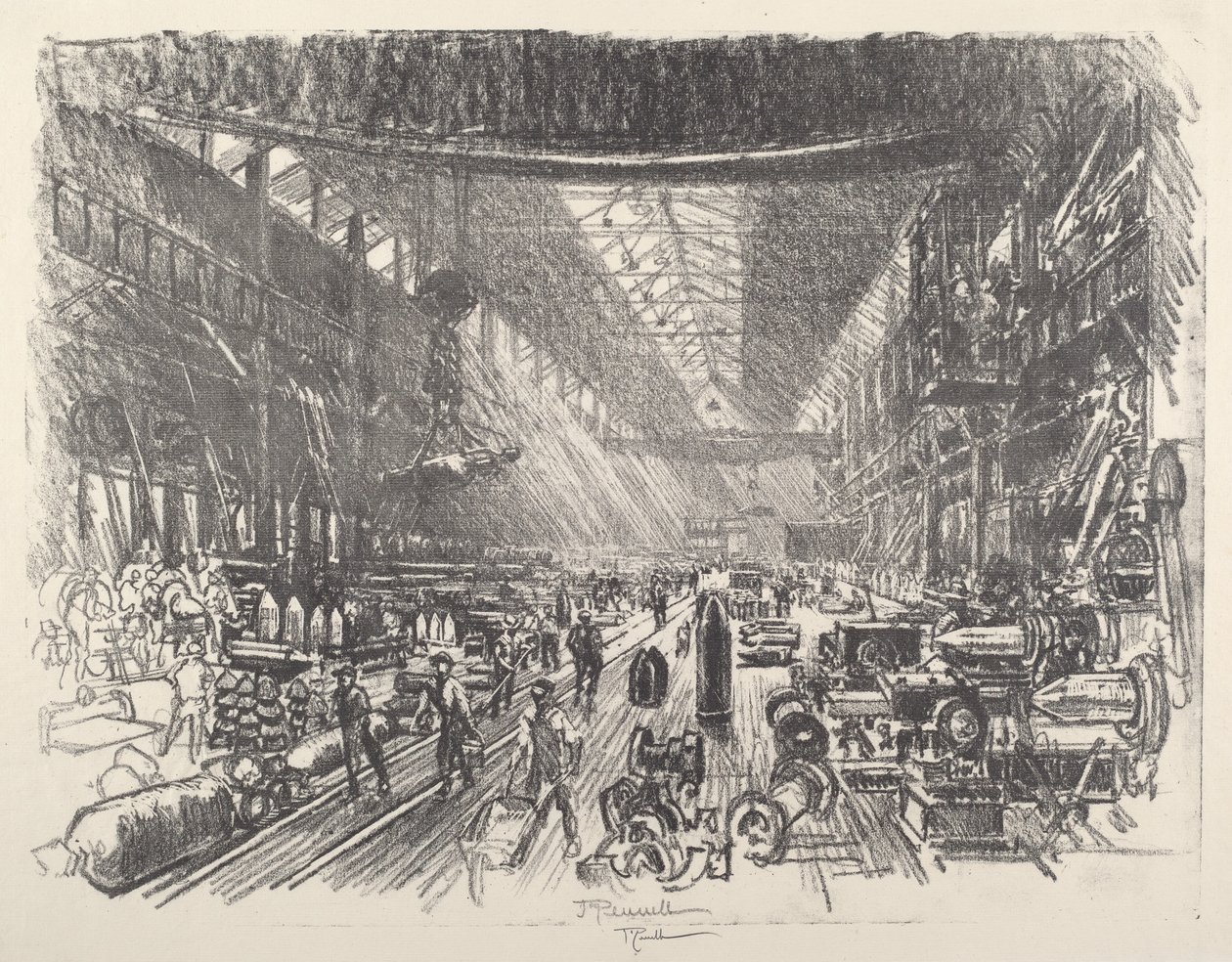 Fabbrica di proiettili, n. I da Joseph Pennell