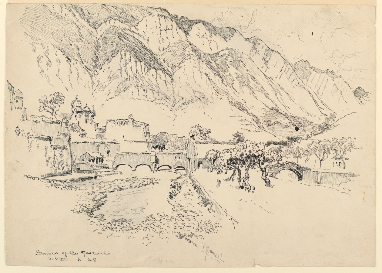Sorgente del Gordicchio da Joseph Pennell